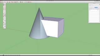 Sketchup Tutorial Intersecting 2 Objects [upl. by Aihsatal]