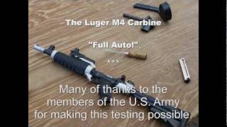 The Luger M4 Carbine in FULL AUTO Submachine Gun [upl. by Seppala852]