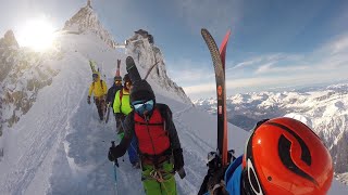 UCPA Pentes Raides 2018  ENSA Couloir amp Aiguille  Not Just any tuesday Chamonix [upl. by Ynatil]