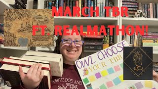 March “Owl Choose Your TBR”Realmathon TBR🩸🫀March 2024 TBR [upl. by Electra]