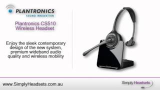 Plantronics CS510 Wireless Headset Video Overview [upl. by Nalac]