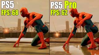 PS5 vs PS5 Pro  Marvels SpiderMan 2 Comparison  Loading Graphics Resolution and FPS Test [upl. by Osbert]