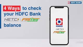 FASTag Balance Check  4 Ways You can Check the FASTag Balance  HDFC Bank [upl. by Gretel]