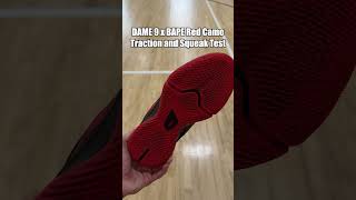 Adidas DAME 9 x BAPE Red Camo Traction and Squeak Test [upl. by Helbona]