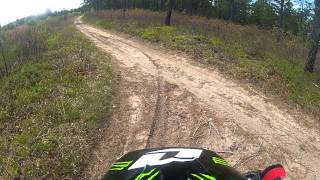 04 KX250F Trail Riding [upl. by Euphemiah230]