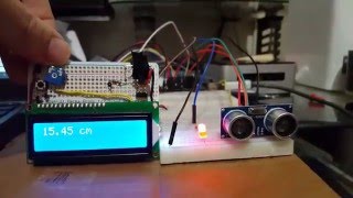 Ultrasonic sensor with warning led  Arduino Class [upl. by Simone]