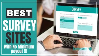 Best Survey Sites with No Minimum Payout Get Paid Fast [upl. by Suedaht332]