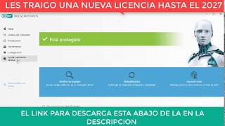 NUEVA LICENCIA ESET NOD32 ANTIVIRUS HASTA EL 2027 [upl. by Eimile926]