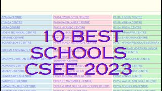 BEST 10 SCHOOLS FORM FOUR RESULTS 2023 [upl. by Gaige214]