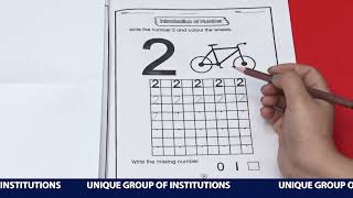 Online Lecture 2 Class Nursery Maths Introduction Reading Writing and Activity of Number 2 [upl. by Andrey]