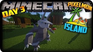 MINECRAFT PIXELMON ISLAND  Day 3  VOLCANO OF DEATH [upl. by Andonis]