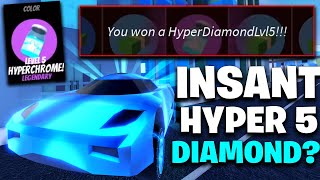 HOW TO GET LEVEL 5 DIAMOND HYPERCHROME EASILY in Roblox Jailbreak [upl. by Sinnaiy]