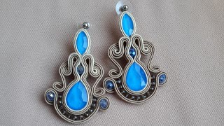 TUTORIAL  Soutache Earrings  earring making process  40 Free Listings on Etsy [upl. by Vashtia]