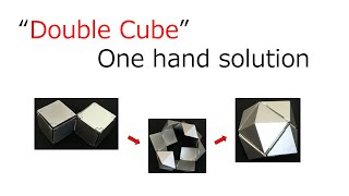 Double Cube One Hand Solution [upl. by Newlin]