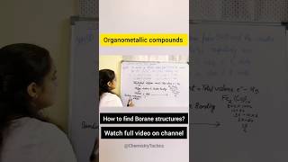 Organometallic compoundsprevious years questionborane structurewatch full video on channelshorts [upl. by Nylaret]