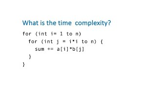 Asymptotic Analysis  Two Nested Loops  Inner loop starts from ii [upl. by Nitniuq]