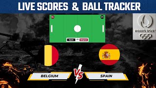 Belgium Vs Spain Hockey Live Scores amp Updates Hockey Paris Olympics 2024 QuarterFinals [upl. by Liebermann]