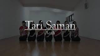 TARI SAMAN ACEH  IdenticalDanceShanniaampFriends [upl. by Ellinej]