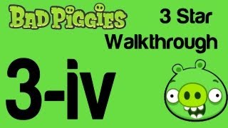 Bad Piggies  Bonus Level 3IV 3 Star Walkthrough When Pigs Fly  WikiGameGuides [upl. by Rebba]