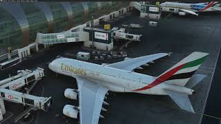 MFS2020 FBW ALPHA  Emirates A380 Landing in Dubai [upl. by Toole]