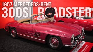 1957 MercedesBenz 300SL Roadster Steve Matchett Review  Mecum Monterey 2023 [upl. by Puff]