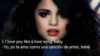 Selena Gómez Love You Like A Love Song Español amp English Lyrics [upl. by Rhpotsirhc]