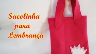 DIY Sacola para lembranças [upl. by Gelasias876]