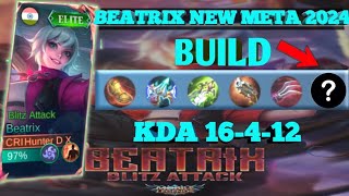 Beatrix Gameplay 2024 31 Damage Totally BrokerHunterDXGaming mlbb youtubegaming gameplay [upl. by Shantha]