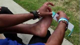 SpiderTech Ankle Precut Kinesiology Tape Instructions [upl. by Bria]