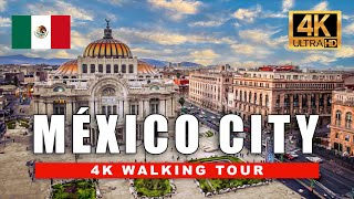 🇲🇽 4K Mexico City Walking Tour  Historical Centre La Condesa and Zona Rosa  4K Ultra HD 60fps [upl. by Elisabet]