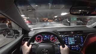 2018 Toyota Camry XSE V6 Night Drive  POV First Impressions Binaural Audio [upl. by Aerdnek]