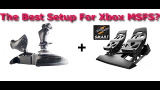 Xbox FS2020 The Hotas One  TFlight Rudders  The Best Current Setup for Xbox MSFS [upl. by Ellegna]