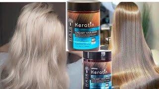 Hair keratin mask live review  keratin shampoo  keratin serum  best hair mask [upl. by Gazzo]