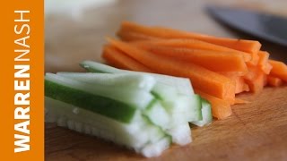 How to Julienne Carrots  60 second demo  Recipes by Warren Nash [upl. by Yboj]