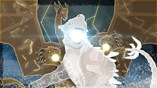 Shimo VS King Ghidorah  Monsterverse  Animation [upl. by Troyes]