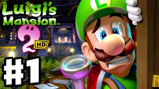 Luigis Mansion 2 HD  Full Game Walkthrough Part 1  Gloomy Manor [upl. by Allare]