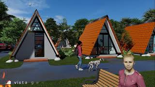 Cabañas Alpinas Multiuso 4950 para Glamping y Hosterías Pichincha Puerto Quito Bancos Ecuador [upl. by Eilahs]