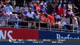 India vs New zealand 3rd ODI Eden Park Full Highlights Thrilling End 24 jan 2014 [upl. by Lleuqram825]