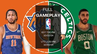 Knicks at Celtics  NBA Full Gameplay  Oct 22 2024 [upl. by Tunk]