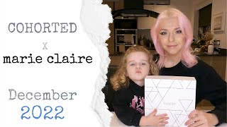 Cohorted x Marie Claire December 2022  Beauty Box Unboxing [upl. by Kral296]