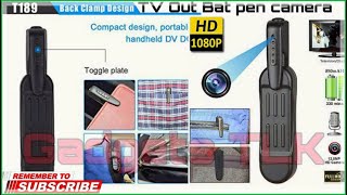 Tv Bat T189 8MP Full HD 1080P Mini Pen Spy Camera Quick Review  How To USE By Gadgets TLK  HINDI🔥 [upl. by Kieger982]