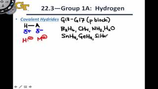 223 Properties and Synthesis of Hydrogen Compounds [upl. by Koffman8]