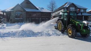 John Deere Tackles Deep Snow [upl. by Bardo]