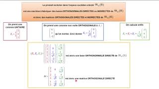 Part 6 Les matrices orthogonales directes et indirectes de format 33 [upl. by Eugirne]