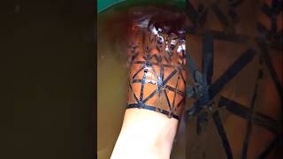 Trending cello tape mehndi leg design trendingshorts [upl. by Previdi]