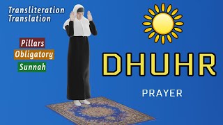 How to Pray Dhuhr for women with full instructions Subtitle ENAR [upl. by Lindbom]