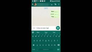 WhatsApp  Schriftart formatieren [upl. by Natsreik]