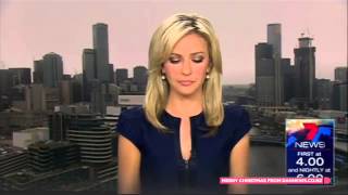 News anchor almost chokes on own fart on live TV [upl. by Genevieve450]