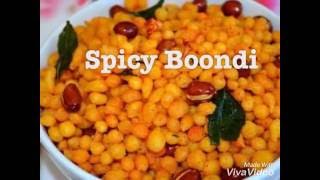 Spicy Boondi  Easy Indian Recipes [upl. by Lynnea]