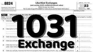 IRS Form 8824 Walkthrough LikeKind Exchanges  1031 Exchange [upl. by Atiniv262]